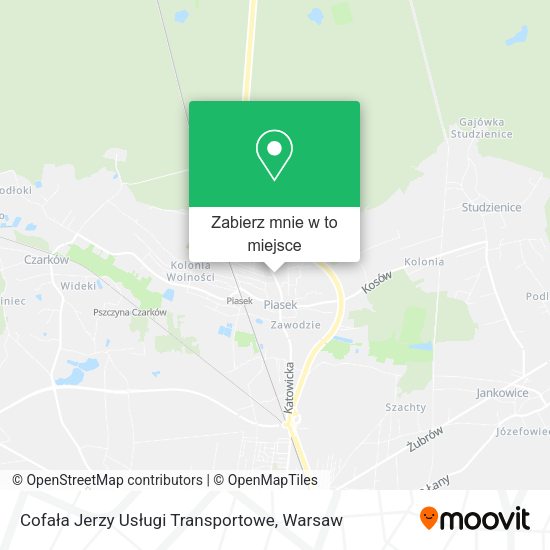 Mapa Cofała Jerzy Usługi Transportowe