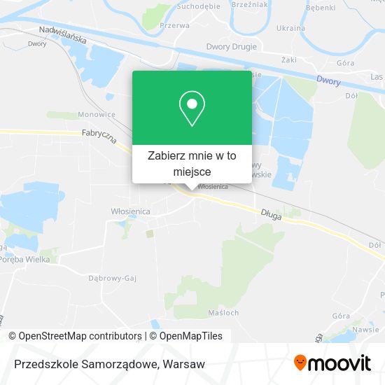 Mapa Przedszkole Samorządowe