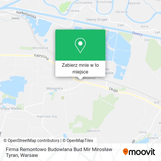 Mapa Firma Remontowo Budowlana Bud Mir Mirosław Tyran