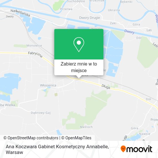 Mapa Ana Koczwara Gabinet Kosmetyczny Annabelle