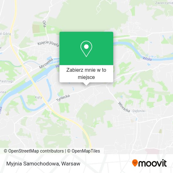 Mapa Myjnia Samochodowa