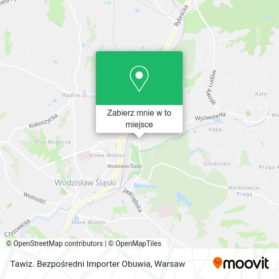 Mapa Tawiz. Bezpośredni Importer Obuwia