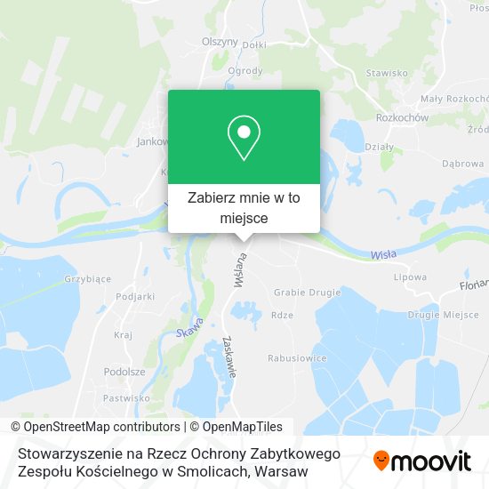 Mapa Stowarzyszenie na Rzecz Ochrony Zabytkowego Zespołu Kościelnego w Smolicach