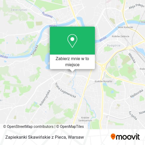 Mapa Zapiekanki Skawińskie z Pieca