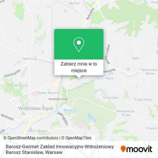 Mapa Barosz-Gwimet Zakład Innowacyjno-Wdrożeniowy Barosz Stanisław