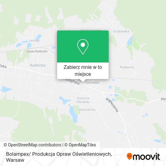 Mapa Bolampex/ Produkcja Opraw Oświetleniowych