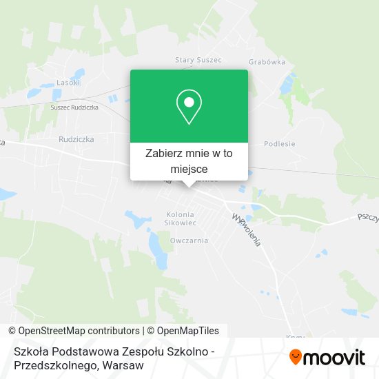 Mapa Szkoła Podstawowa Zespołu Szkolno - Przedszkolnego