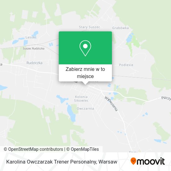 Mapa Karolina Owczarzak Trener Personalny