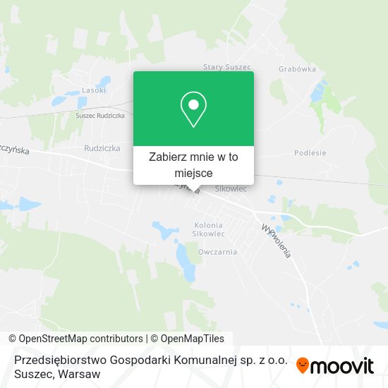 Mapa Przedsiębiorstwo Gospodarki Komunalnej sp. z o.o. Suszec