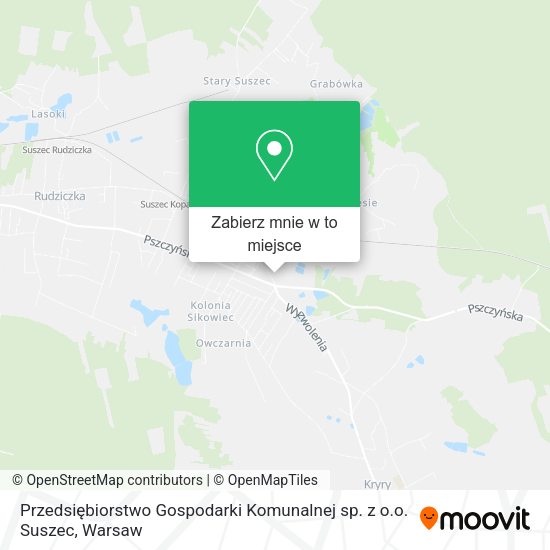 Mapa Przedsiębiorstwo Gospodarki Komunalnej sp. z o.o. Suszec