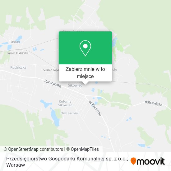 Mapa Przedsiębiorstwo Gospodarki Komunalnej sp. z o.o.