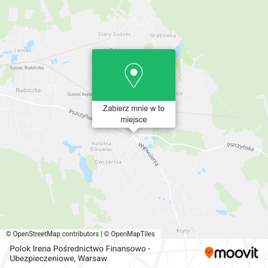 Mapa Polok Irena Pośrednictwo Finansowo - Ubezpieczeniowe