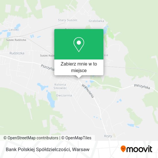 Mapa Bank Polskiej Spółdzielczości