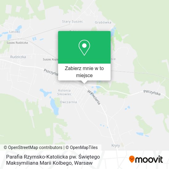 Mapa Parafia Rzymsko-Katolicka pw. Świętego Maksymiliana Marii Kolbego