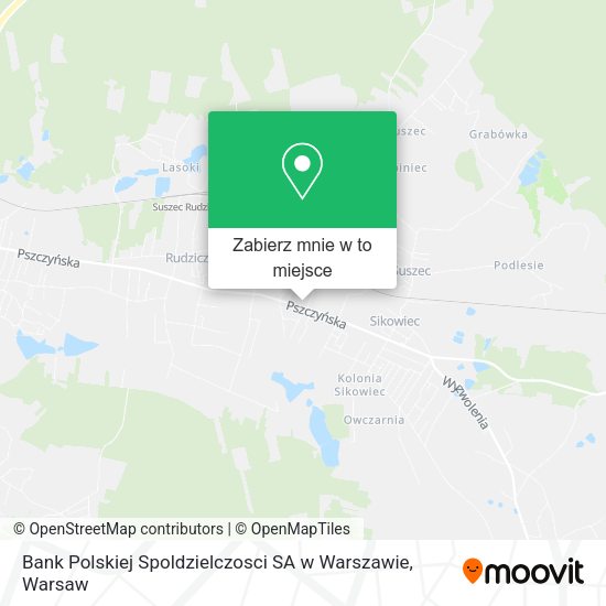 Mapa Bank Polskiej Spoldzielczosci SA w Warszawie