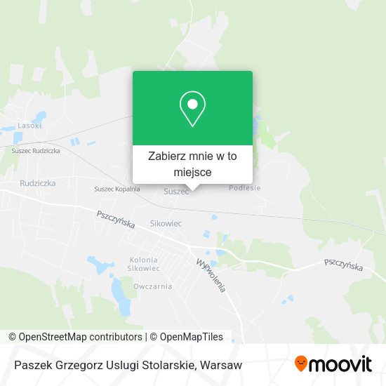 Mapa Paszek Grzegorz Uslugi Stolarskie