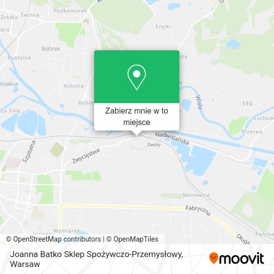 Mapa Joanna Batko Sklep Spożywczo-Przemysłowy