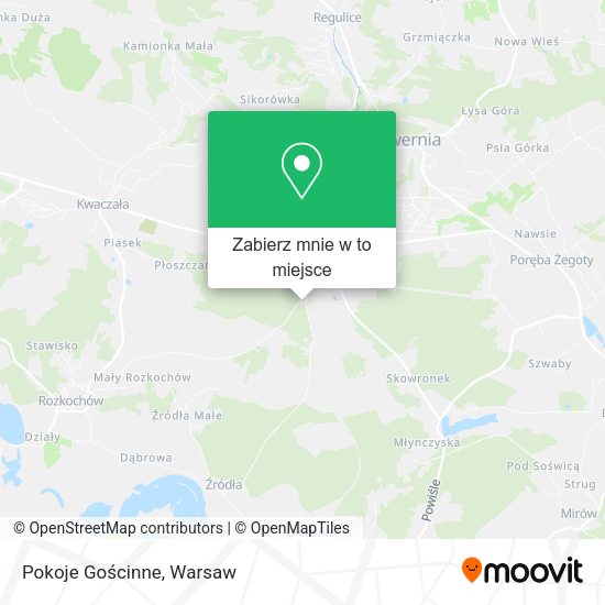 Mapa Pokoje Gościnne