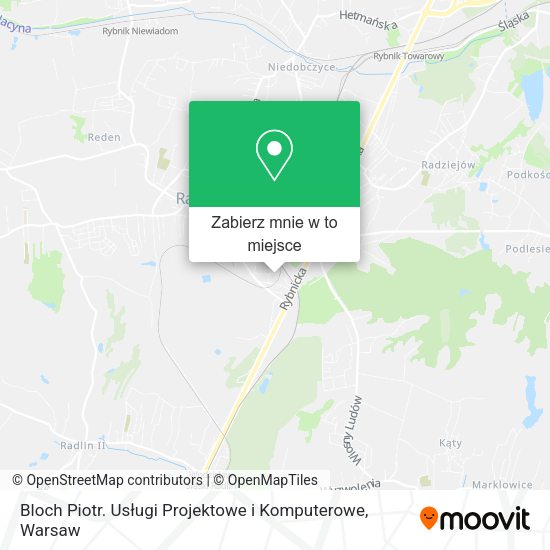 Mapa Bloch Piotr. Usługi Projektowe i Komputerowe