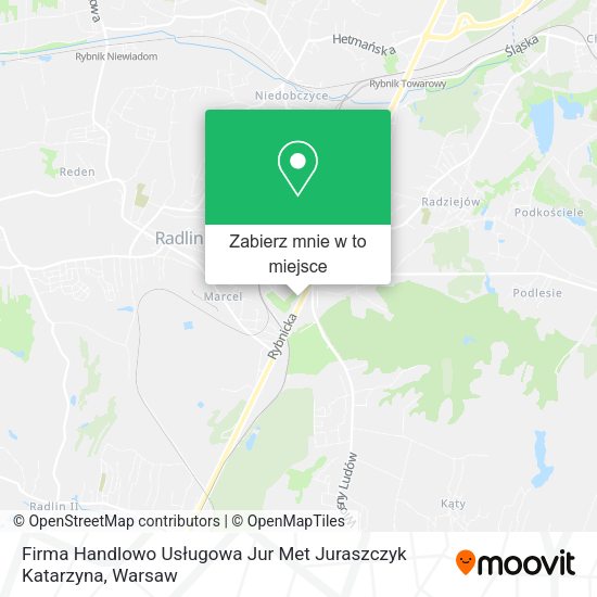 Mapa Firma Handlowo Usługowa Jur Met Juraszczyk Katarzyna