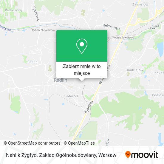 Mapa Nahlik Zygfyd. Zakład Ogólnobudowlany