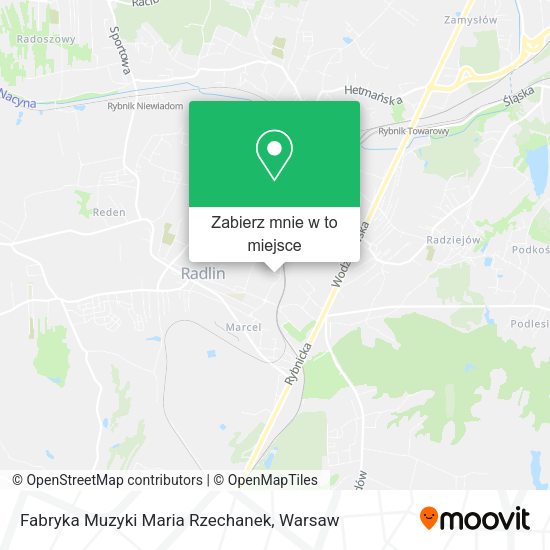 Mapa Fabryka Muzyki Maria Rzechanek