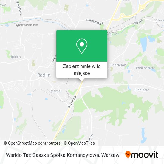 Mapa Warido Tax Gaszka Spolka Komandytowa