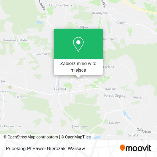 Mapa Priceking.Pl Paweł Gierczak