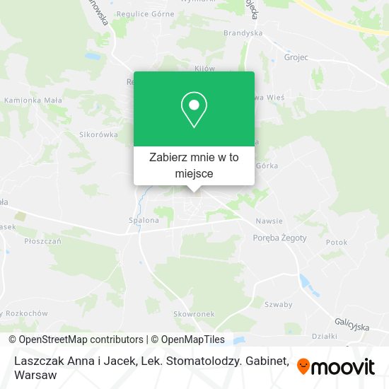 Mapa Laszczak Anna i Jacek, Lek. Stomatolodzy. Gabinet