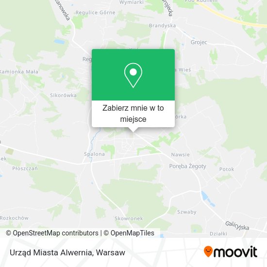 Mapa Urząd Miasta Alwernia