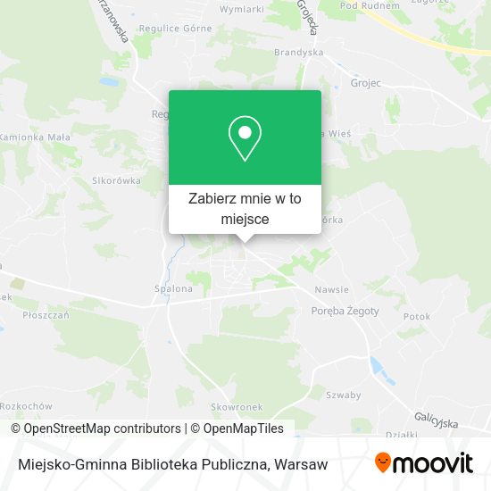 Mapa Miejsko-Gminna Biblioteka Publiczna