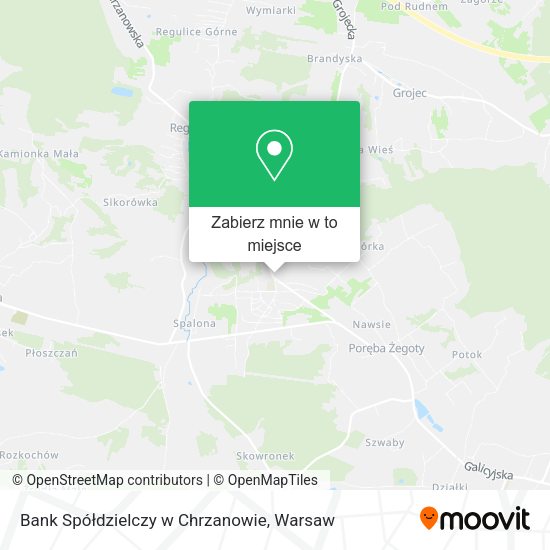 Mapa Bank Spółdzielczy w Chrzanowie