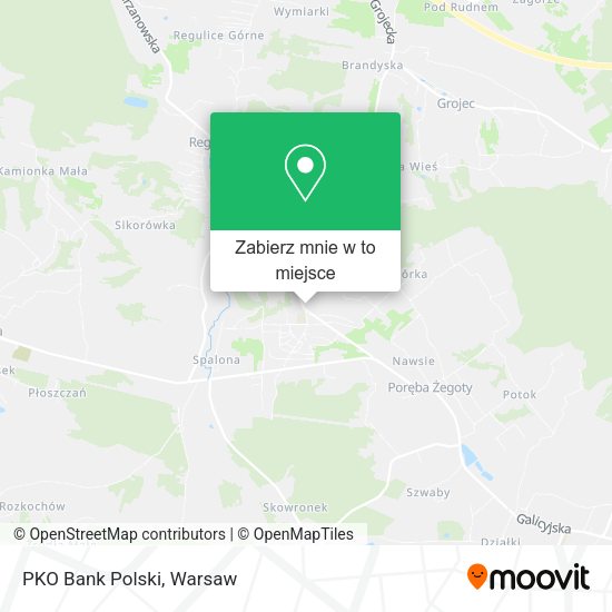 Mapa PKO Bank Polski