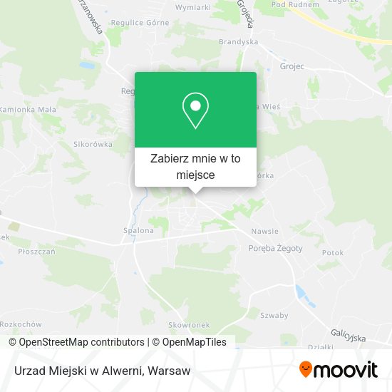 Mapa Urzad Miejski w Alwerni