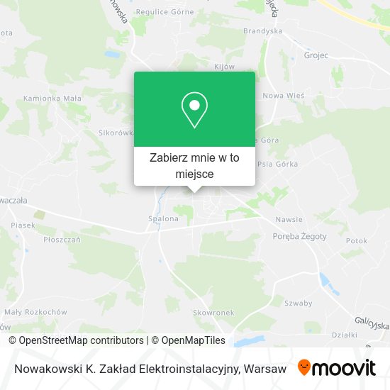 Mapa Nowakowski K. Zakład Elektroinstalacyjny