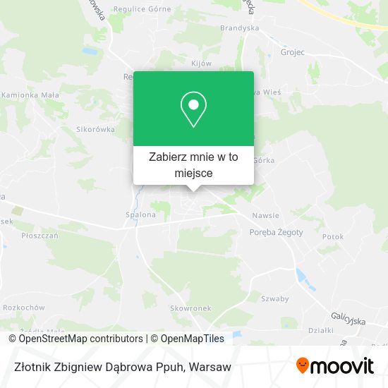 Mapa Złotnik Zbigniew Dąbrowa Ppuh