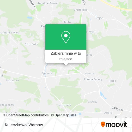 Mapa Kuleczkowo