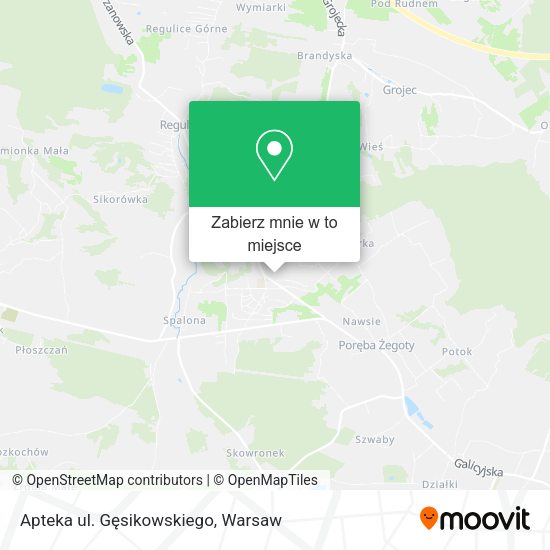 Mapa Apteka ul. Gęsikowskiego