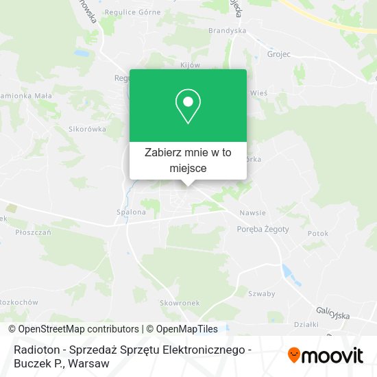 Mapa Radioton - Sprzedaż Sprzętu Elektronicznego - Buczek P.