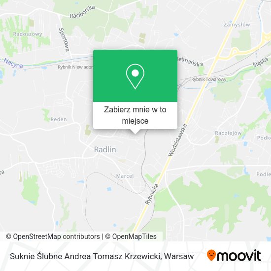 Mapa Suknie Ślubne Andrea Tomasz Krzewicki