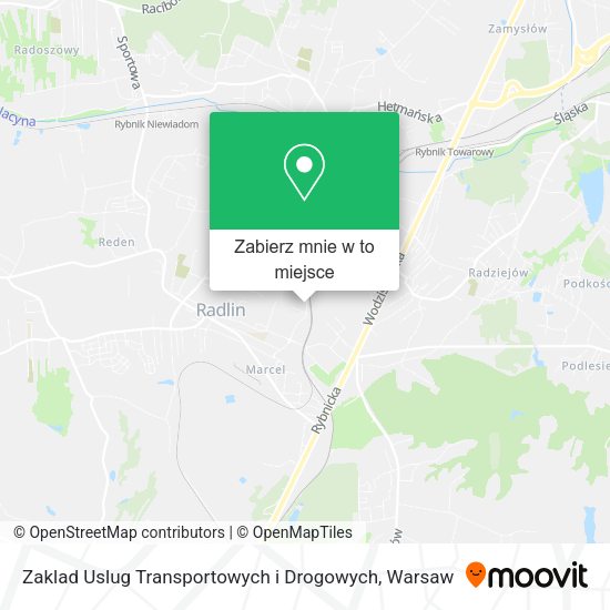 Mapa Zaklad Uslug Transportowych i Drogowych