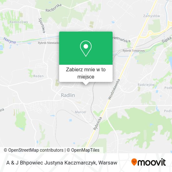 Mapa A & J Bhpowiec Justyna Kaczmarczyk