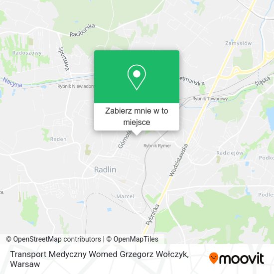 Mapa Transport Medyczny Womed Grzegorz Wołczyk