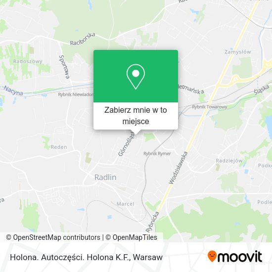 Mapa Holona. Autoczęści. Holona K.F.