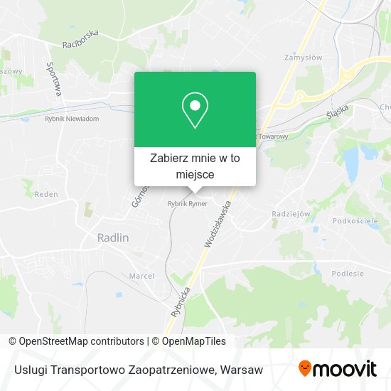 Mapa Uslugi Transportowo Zaopatrzeniowe