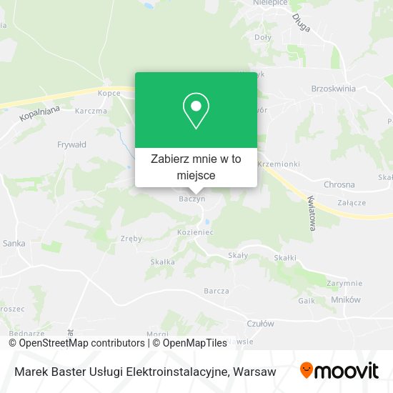 Mapa Marek Baster Usługi Elektroinstalacyjne