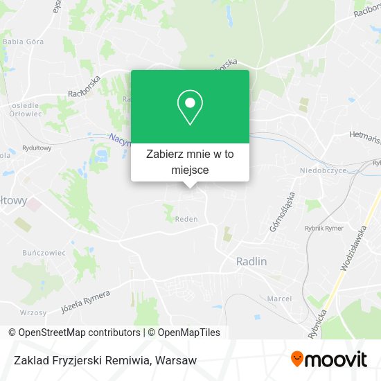 Mapa Zaklad Fryzjerski Remiwia