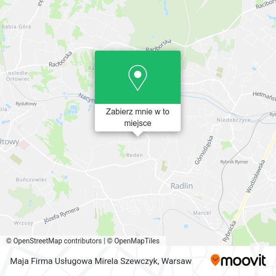 Mapa Maja Firma Usługowa Mirela Szewczyk