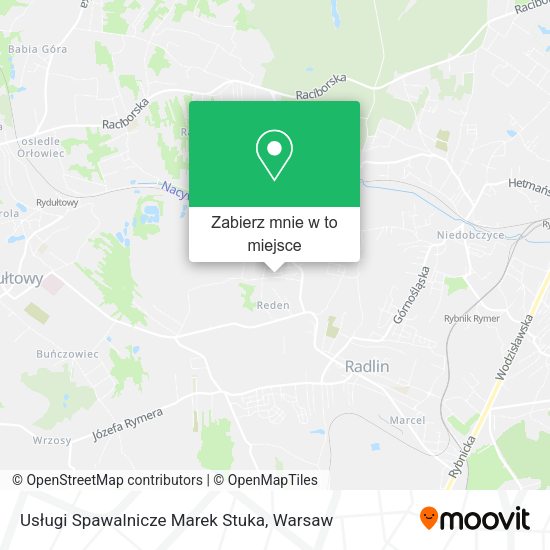 Mapa Usługi Spawalnicze Marek Stuka