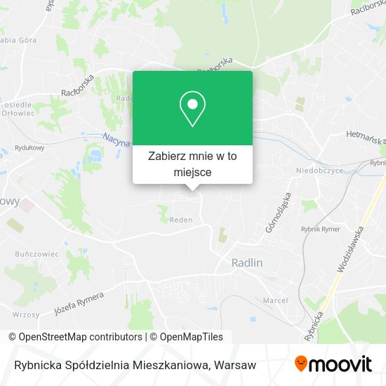 Mapa Rybnicka Spółdzielnia Mieszkaniowa